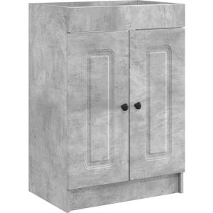 vidaXL Szafka łazienkowa pod umywalkę Betonowy szary 56 x 37,5 x 81 cm vidaXL Szafka łazienkowa pod umywalkę Betonowy szary 56 x 37,5 x 81 cm
