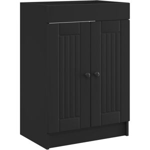 vidaXL Szafka łazienkowa pod umywalkę Czarny 78,5 x 37,5 x 81 cm vidaXL Szafka łazienkowa pod umywalkę Czarny 78,5 x 37,5 x 81 cm