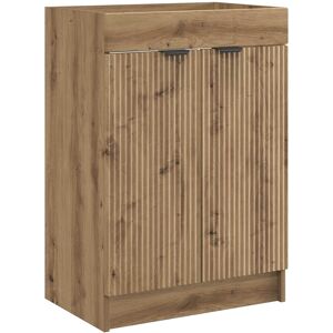 vidaXL Szafka łazienkowa pod umywalkę Dąb artisan 56 x 37,5 x 81 cm vidaXL Szafka łazienkowa pod umywalkę Dąb artisan 56 x 37,5 x 81 cm