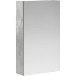 vidaXL Szafka z lustrem do łazienki Betonowy szary 30 x 10,5 x 50 cm vidaXL Szafka z lustrem do łazienki Betonowy szary 30 x 10,5 x 50 cm