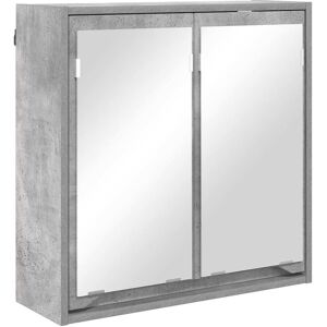 vidaXL Szafka z lustrem do łazienki Betonowy szary 60 x 20 x 60 cm vidaXL Szafka z lustrem do łazienki Betonowy szary 60 x 20 x 60 cm