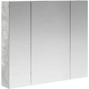 vidaXL Szafka z lustrem do łazienki Betonowy szary 80 x 14.5 x 70 cm vidaXL Szafka z lustrem do łazienki Betonowy szary 80 x 14.5 x 70 cm