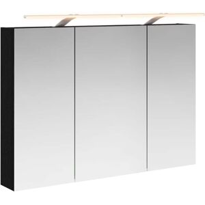 vidaXL Szafka z lustrem do łazienki Czarny Dąb 100 x 14,5 x 70 cm vidaXL Szafka z lustrem do łazienki Czarny Dąb 100 x 14,5 x 70 cm