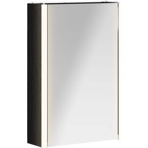 vidaXL Szafka z lustrem do łazienki Czarny Dąb 33 x 11,5 x 50 cm vidaXL Szafka z lustrem do łazienki Czarny Dąb 33 x 11,5 x 50 cm