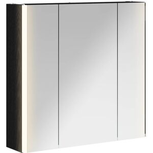 vidaXL Szafka z lustrem do łazienki Czarny Dąb 63,5 x 15,5 x 60,5 cm vidaXL Szafka z lustrem do łazienki Czarny Dąb 63,5 x 15,5 x 60,5 cm