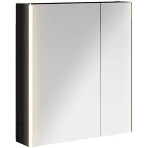 vidaXL Szafka z lustrem do łazienki Czarny Dąb 63,5 x 15,5 x 70 cm vidaXL Szafka z lustrem do łazienki Czarny Dąb 63,5 x 15,5 x 70 cm