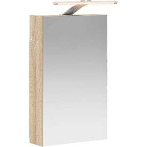 vidaXL Szafka z lustrem do łazienki Dąb Sonoma 30 x 10,5 x 50 cm vidaXL Szafka z lustrem do łazienki Dąb Sonoma 30 x 10,5 x 50 cm