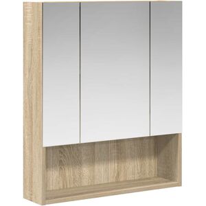 vidaXL Szafka z lustrem do łazienki Dąb Sonoma 60 x 14.5 x 70 cm vidaXL Szafka z lustrem do łazienki Dąb Sonoma 60 x 14.5 x 70 cm