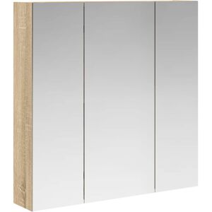 vidaXL Szafka z lustrem do łazienki Dąb Sonoma 70 x 14,5 x 70 cm vidaXL Szafka z lustrem do łazienki Dąb Sonoma 70 x 14,5 x 70 cm