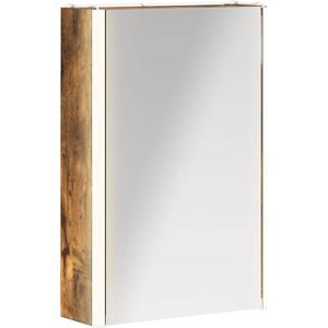 vidaXL Szafka z lustrem do łazienki Dąb wędzony 33 x 11,5 x 50 cm vidaXL Szafka z lustrem do łazienki Dąb wędzony 33 x 11,5 x 50 cm