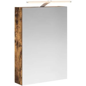 vidaXL Szafka z lustrem do łazienki Dąb wędzony 50 x 14,5 x 70 cm vidaXL Szafka z lustrem do łazienki Dąb wędzony 50 x 14,5 x 70 cm