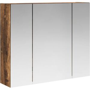 vidaXL Szafka z lustrem do łazienki Dąb wędzony 60 x 14,5 x 50 cm vidaXL Szafka z lustrem do łazienki Dąb wędzony 60 x 14,5 x 50 cm