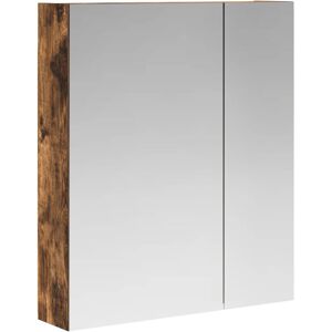 vidaXL Szafka z lustrem do łazienki Dąb wędzony 60 x 14,5 x 70 cm vidaXL Szafka z lustrem do łazienki Dąb wędzony 60 x 14,5 x 70 cm