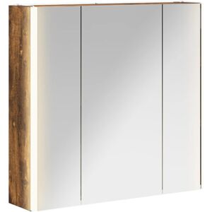 vidaXL Szafka z lustrem do łazienki Dąb wędzony 63,5 x 15,5 x 60,5 cm vidaXL Szafka z lustrem do łazienki Dąb wędzony 63,5 x 15,5 x 60,5 cm
