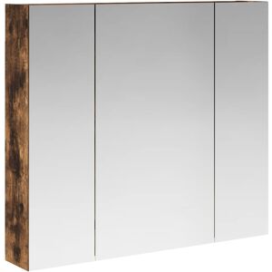 vidaXL Szafka z lustrem do łazienki Dąb wędzony 80 x 14.5 x 70 cm vidaXL Szafka z lustrem do łazienki Dąb wędzony 80 x 14.5 x 70 cm