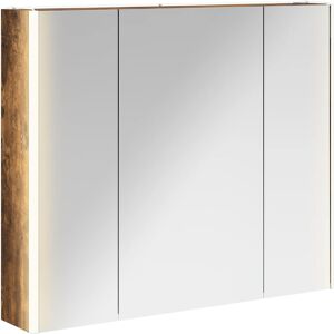 vidaXL Szafka z lustrem do łazienki Dąb wędzony 83,5 x 15,5 x 70 cm vidaXL Szafka z lustrem do łazienki Dąb wędzony 83,5 x 15,5 x 70 cm