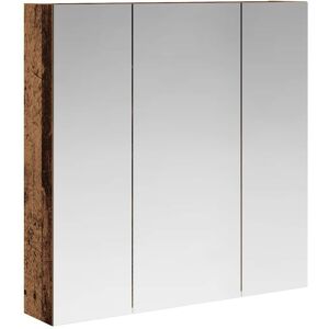 vidaXL Szafka z lustrem do łazienki Stare drewno 70 x 14,5 x 70 cm vidaXL Szafka z lustrem do łazienki Stare drewno 70 x 14,5 x 70 cm