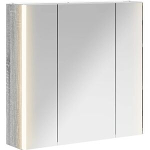 vidaXL Szafka z lustrem do łazienki Szary Sonoma 63,5 x 15,5 x 60,5 cm vidaXL Szafka z lustrem do łazienki Szary Sonoma 63,5 x 15,5 x 60,5 cm