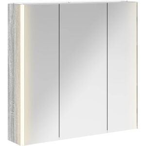 vidaXL Szafka z lustrem do łazienki Szary Sonoma 73.5 x 15.5 x 70 cm vidaXL Szafka z lustrem do łazienki Szary Sonoma 73.5 x 15.5 x 70 cm