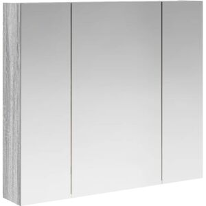 vidaXL Szafka z lustrem do łazienki Szary Sonoma 80 x 14.5 x 70 cm vidaXL Szafka z lustrem do łazienki Szary Sonoma 80 x 14.5 x 70 cm
