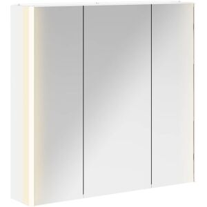 vidaXL Szafka z lustrem do łazienki z półką Biały 73.5 x 15.5 x 70 cm vidaXL Szafka z lustrem do łazienki z półką Biały 73.5 x 15.5 x 70 cm