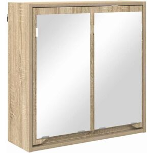 vidaXL Szafka z lustrem do łazienki z półką Dąb Sonoma 60 x 20 x 60 cm vidaXL Szafka z lustrem do łazienki z półką Dąb Sonoma 60 x 20 x 60 cm