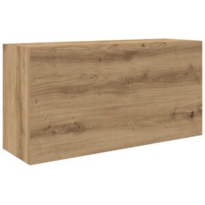 vidaXL Wisząca szafka łazienkowa, dąb artisan, 80x25x40 cm vidaXL Wisząca szafka łazienkowa, dąb artisan, 80x25x40 cm