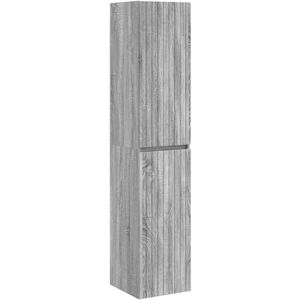 vidaXL Wisząca Szafka Łazienkowa Szary Sonoma 33 x 34,5 x 160 cm vidaXL Wisząca Szafka Łazienkowa Szary Sonoma 33 x 34,5 x 160 cm