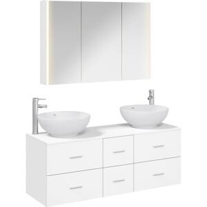 vidaXL Zestaw mebli łazienkowych 4 pcs Biały vidaXL Zestaw mebli łazienkowych 4 pcs Biały