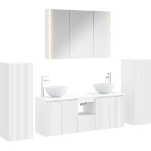vidaXL Zestaw mebli łazienkowych 6 pcs Biały vidaXL Zestaw mebli łazienkowych 6 pcs Biały