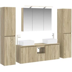 vidaXL Zestaw mebli łazienkowych 6 pcs dąb Sonoma vidaXL Zestaw mebli łazienkowych 6 pcs dąb Sonoma