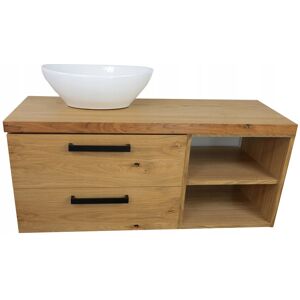 MEBLICO ZESTAW ŁAZIENKOWY POD UMYWALKĘ LAKIER BLAT DĘBOWY 120 CM MEBLICO ZESTAW ŁAZIENKOWY POD UMYWALKĘ LAKIER BLAT DĘBOWY 120 CM