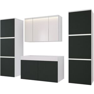 3xE Living Zestaw mebli do łazienki : Biały Matowy/Antracyt, 160 x 130 cm 3xE Living Zestaw mebli do łazienki : Biały Matowy/Antracyt, 160 x 130 cm
