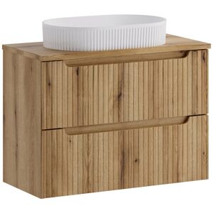 Comad Zestaw meblowy 80cm z blatem i umywalką nablatową Beyond SET-NOCE B NAT OAK 80CM S UN BEYOND Comad Zestaw meblowy 80cm z blatem i umywalką nablatową Beyond SET-NOCE B NAT OAK 80CM S UN BEYOND