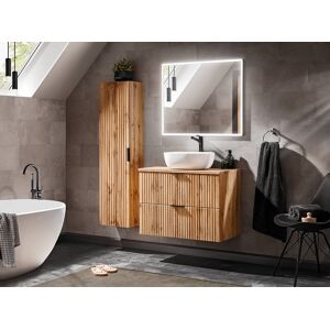 Comad Zestaw Szafka 80 cm ADEL OAK z umywalką SMILE Comad Zestaw Szafka 80 cm ADEL OAK z umywalką SMILE