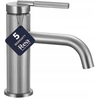 Bateria Umywalkowa Rea Argon - Nikiel Szczotkowany Nikola Jednouchwytowa Bateria Umywalkowa Rea Argon - Nikiel Szczotkowany Nikola Jednouchwytowa