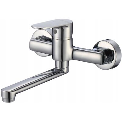 Bateria Umywalkowa Ścienna Nero Hydroland B802 Bateria Umywalkowa Ścienna Nero Hydroland B802