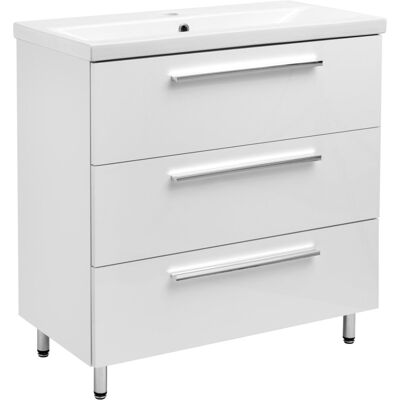 Astor Biały Zestaw do Łazienki Stojący 80cm Szafka z Umywalką Bryza Astor Biały Zestaw do Łazienki Stojący 80cm Szafka z Umywalką Bryza
