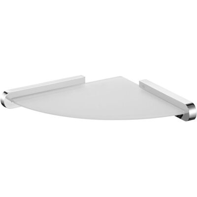 Bisk Futura Silver 02984 Półka Łazienkowa Narożna Szklana Bisk Futura Silver 02984 Półka Łazienkowa Narożna Szklana
