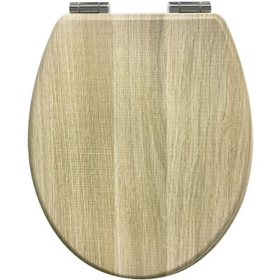 Deska sedesowa wolnoopadająca AWD INTERIOR MDF Nature 1702 wzór drewna brązowa beżowa Deska sedesowa wolnoopadająca AWD INTERIOR MDF Nature 1702 wzór drewna brązowa beżowa