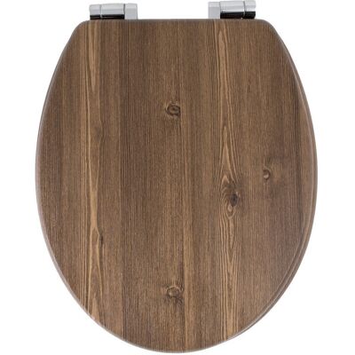 Deska sedesowa wolnoopadająca AWD INTERIOR MDF Orzech 1065 wzór drewna brązowa Deska sedesowa wolnoopadająca AWD INTERIOR MDF Orzech 1065 wzór drewna brązowa