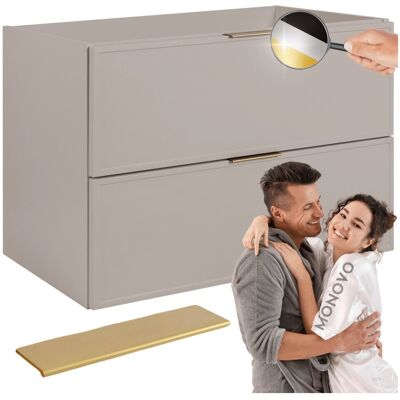 Inny producent Elegancka Łazienkowa Wisząca Szafka pod Umywalkę 80 cm Beż Kaszmir Retro Vintage SLIM Inny producent Elegancka Łazienkowa Wisząca Szafka pod Umywalkę 80 cm Beż Kaszmir Retro Vintage SLIM