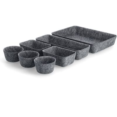 Zeller Filcowe pojemniki do organizacji, 8 szt. Zeller Filcowe pojemniki do organizacji, 8 szt.