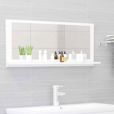 vidaXL lustro łazienkowe Białe 90x10.5x37 cm Sklejka - Lustro łazienkowe vidaXL lustro łazienkowe Białe 90x10.5x37 cm Sklejka - Lustro łazienkowe