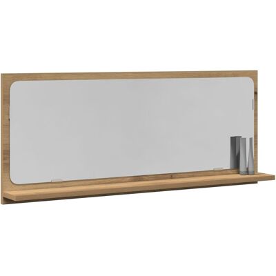 vidaXL Lustro Łazienkowe Artisan Eiche 90x10.5x37cm Lustro Brązowe vidaXL Lustro Łazienkowe Artisan Eiche 90x10.5x37cm Lustro Brązowe