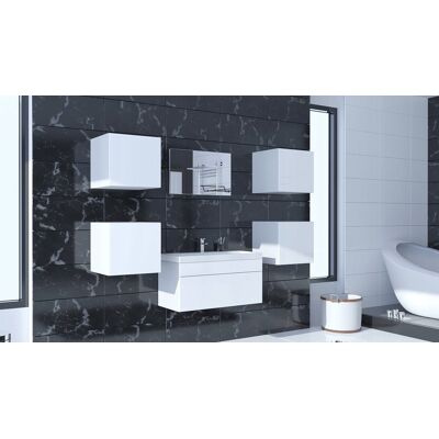 Inny producent Meble łazienkowe szafka do łazienki pod umywalkę regał słupk z lustrem A22 Inny producent Meble łazienkowe szafka do łazienki pod umywalkę regał słupk z lustrem A22