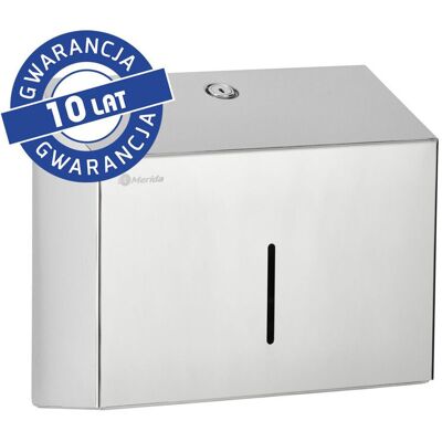 Merida ASP209 Pojemnik na ręczniki składane MERIDA STELLA SLIM MINI, stal polerowana ASP209 Merida ASP209 Pojemnik na ręczniki składane MERIDA STELLA SLIM MINI, stal polerowana ASP209