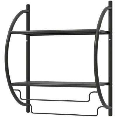 COSTWAY Metalowa półka łazienkowa Otwarta szafka łazienkowa 45 x 25,5 x 55 cm COSTWAY Metalowa półka łazienkowa Otwarta szafka łazienkowa 45 x 25,5 x 55 cm