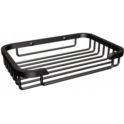 ANDEX Mydelniczka naścienna Sanibella 14cm czarna 522/NG ANDEX Mydelniczka naścienna Sanibella 14cm czarna 522/NG
