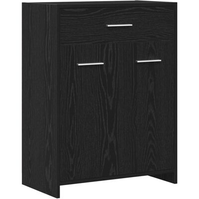 Szafka łazienkowa z czarnego dębu VidaXl - 60x33x80 cm - Mebel do przechowywania w łazience Szafka łazienkowa z czarnego dębu VidaXl - 60x33x80 cm - Mebel do przechowywania w łazience